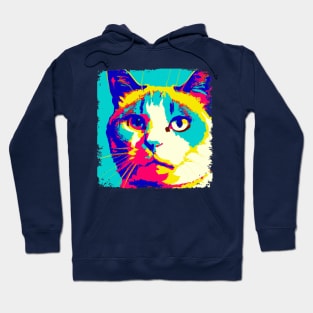 Snowshoe Pop Art - Cat Lover Gift Hoodie